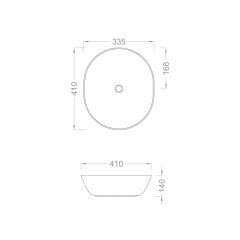 Pure Concept Beyaz Tezgah Üstü Çanak Lavabo