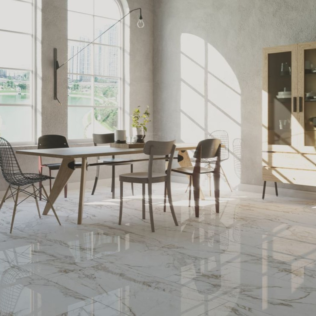 Qua Creme Blanc 60x120 cm Parlak Granit Seramik