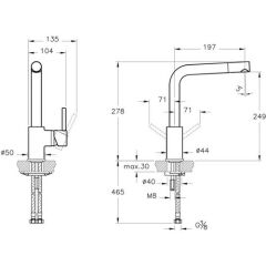 Artema Pure A42136 Eviye Bataryası, Krom